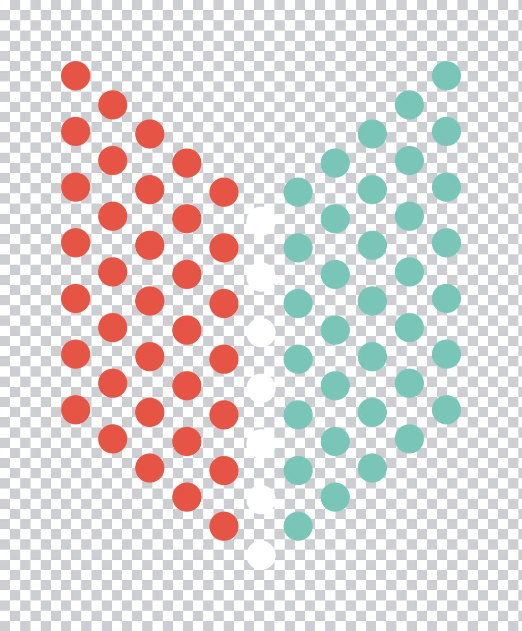 Geometric Dot Shield DTF Transfer