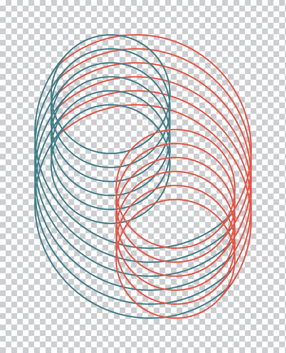 Geometric Polka Dot Target DTF Transfer
