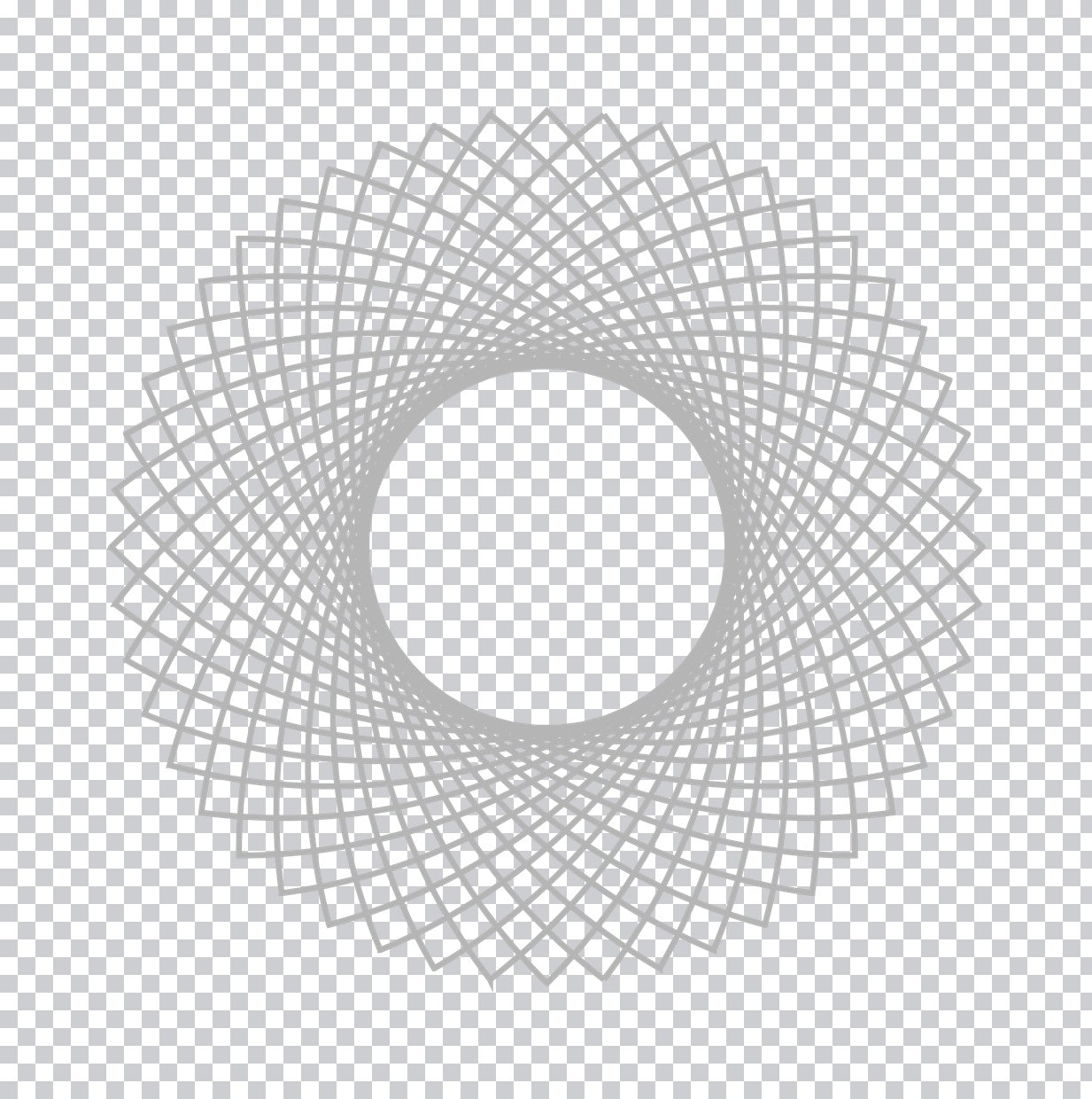Geometric Mandala Radial Pattern DTF Transfer