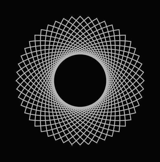 Geometric Mandala Radial Pattern DTF Transfer