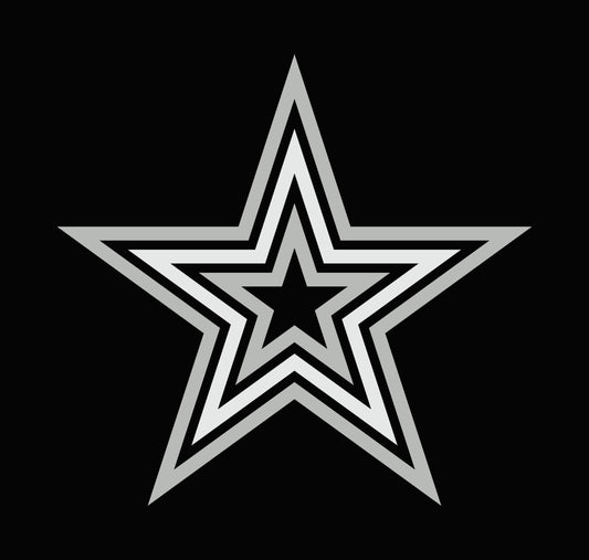 Layered Geometric Star DTF Transfer