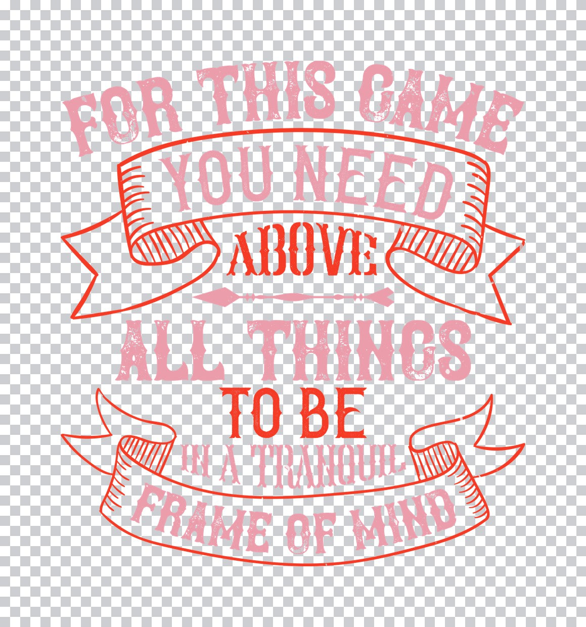 Tranquil Frame of Mind DTF Transfer