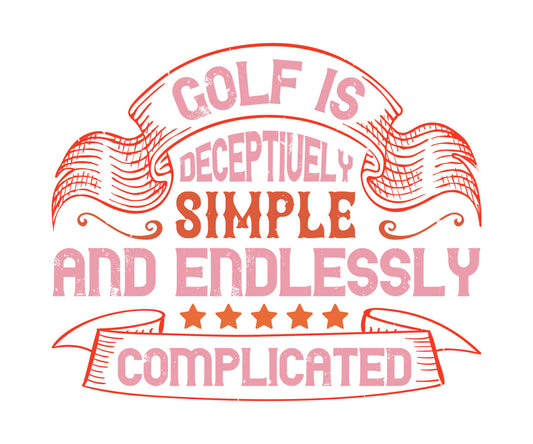 Deceptively Simple Golf DTF Transfer