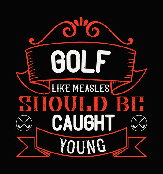 Caught Young Golf Humor DTF Transfer