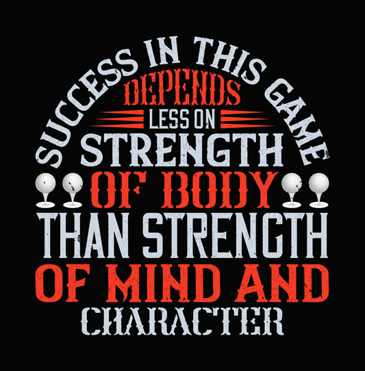 Strength Of Mind Golf DTF Transfer