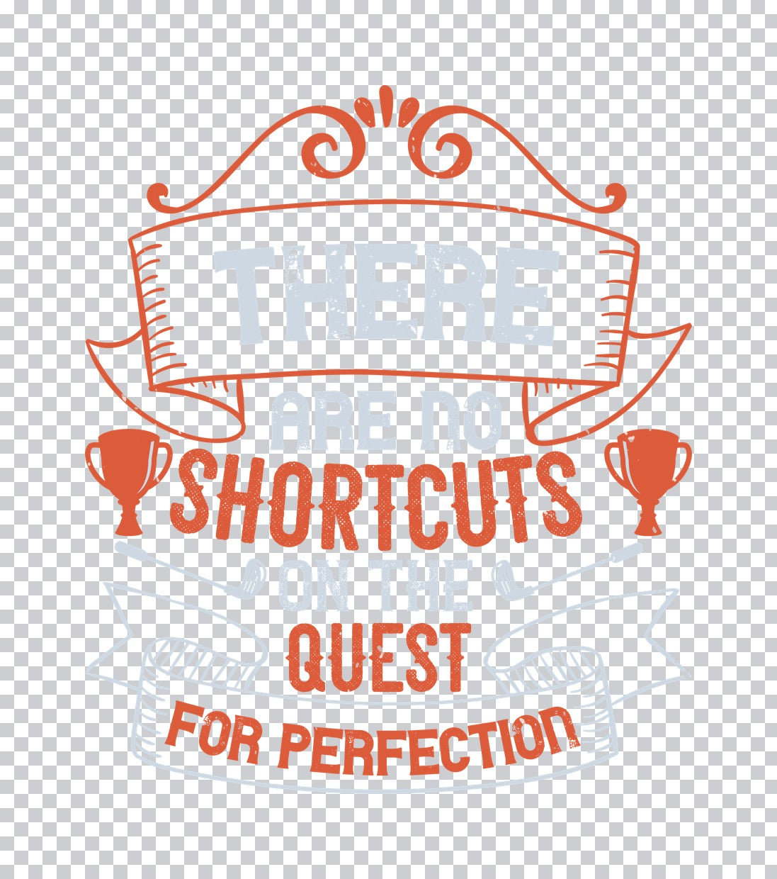 Quest For Perfection Golf DTF Transfer