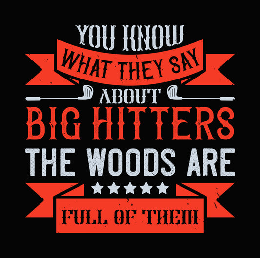 Big Hitters Golf Humor DTF Transfer