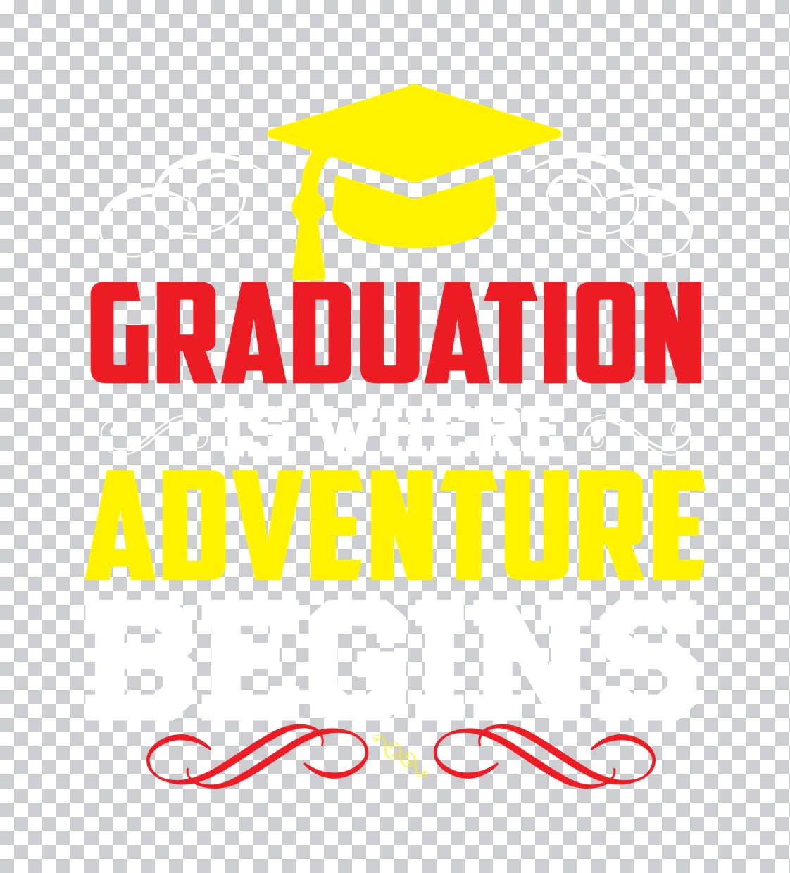 Graduation Adventure Cap DTF Transfer