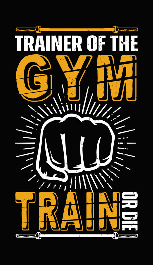 Gym Train Barbell DTF Transfer