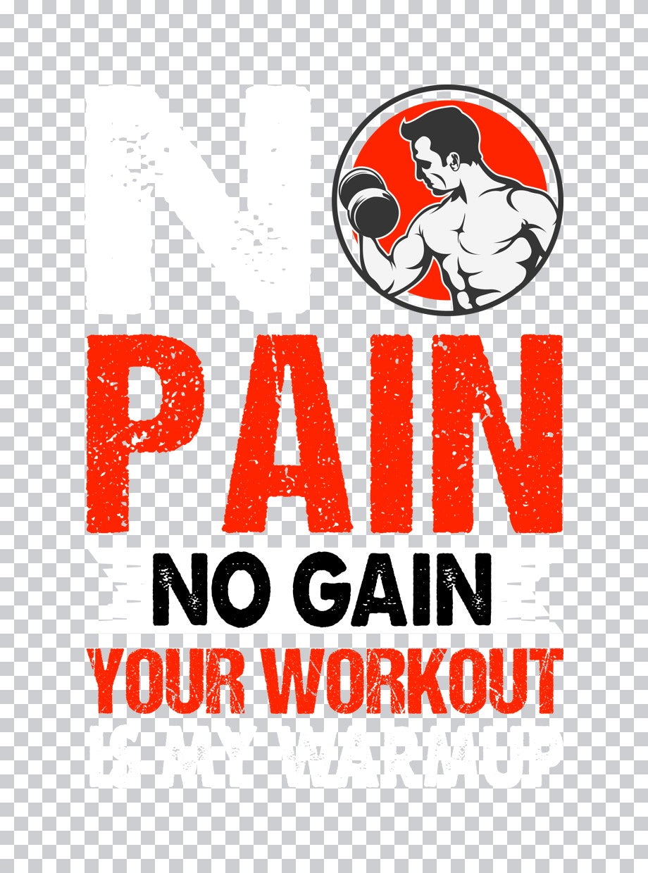 Pain No Gain Workout DTF Transfer