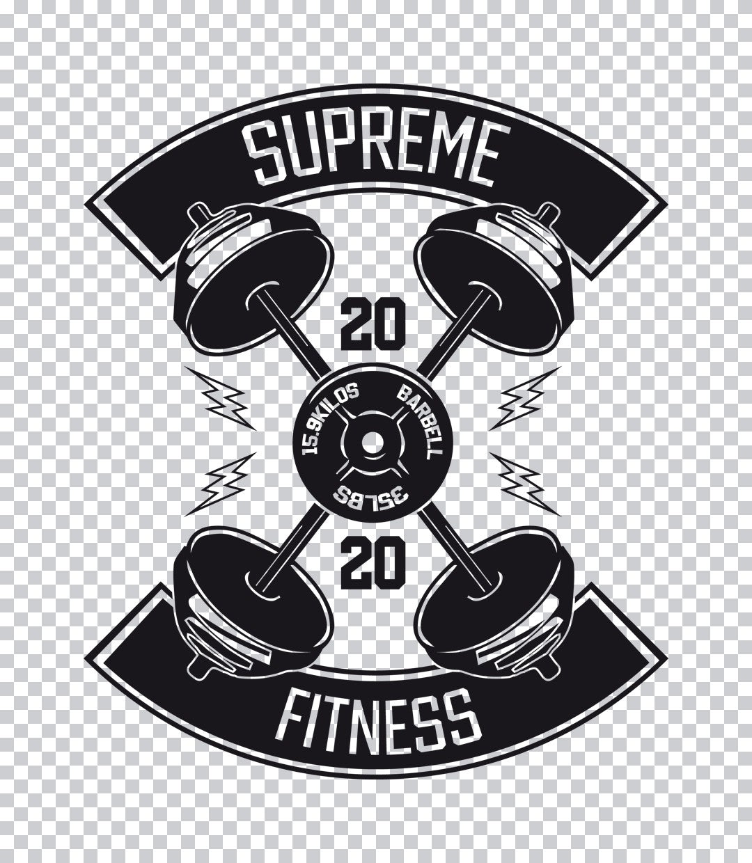 Supreme Fitness Barbell DTF Transfer