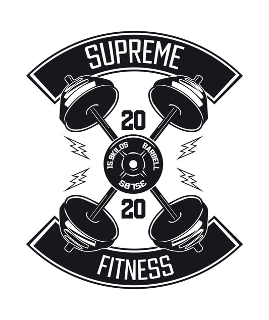 Supreme Fitness Barbell DTF Transfer