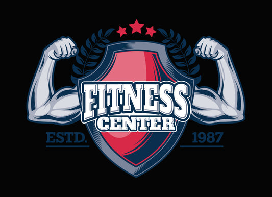 Fitness Center Shield DTF Transfer