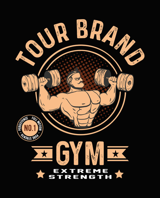 No.1 Gym Vintage Weightlifter DTF Transfer