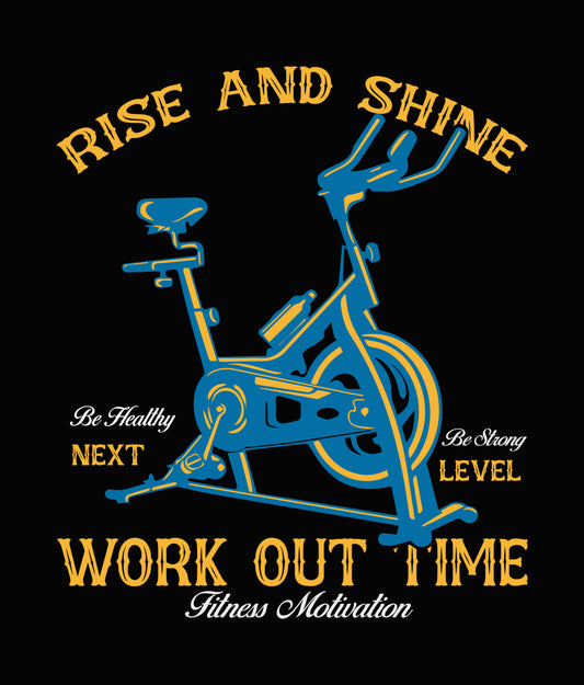 Rise And Shine Spin Class DTF Transfer