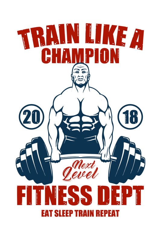Train Like A Champion DTF Transfer