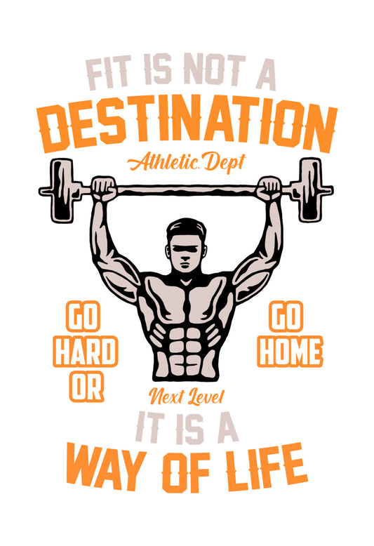 Fit Is A Way Of Life DTF Transfer