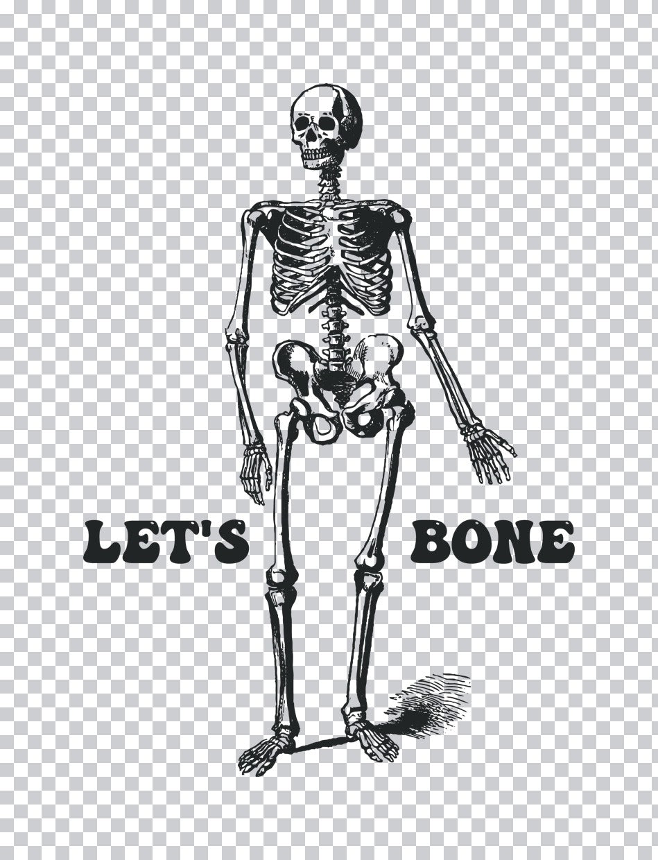 Let's Bone Skeleton DTF Transfer