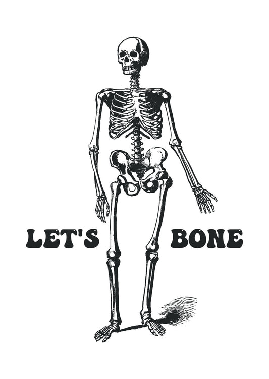 Let's Bone Skeleton DTF Transfer