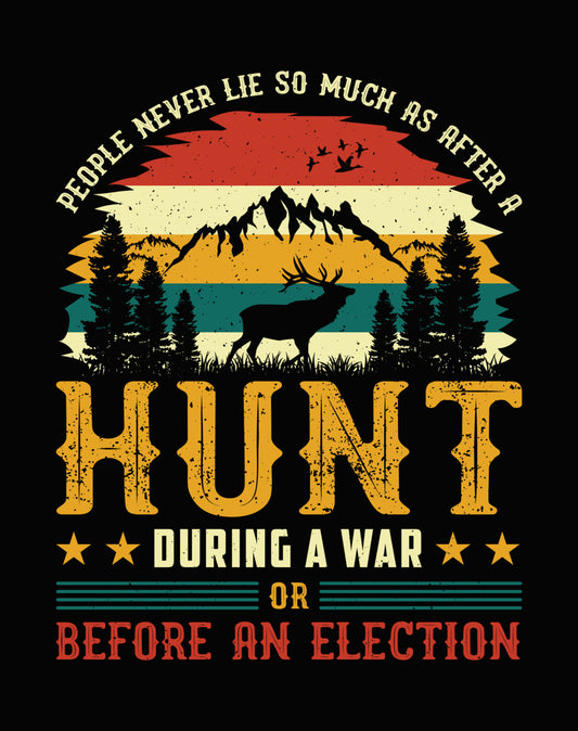 Vintage Sunset Hunting Quote DTF Transfer