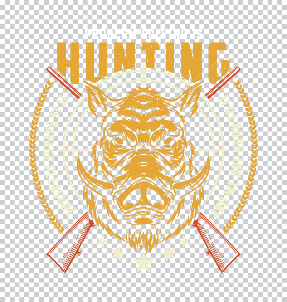 Savage Pleasure Boar Hunting DTF Transfer