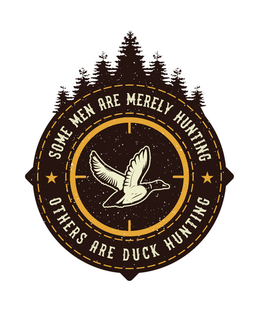 Duck Hunting Vintage Badge DTF Transfer