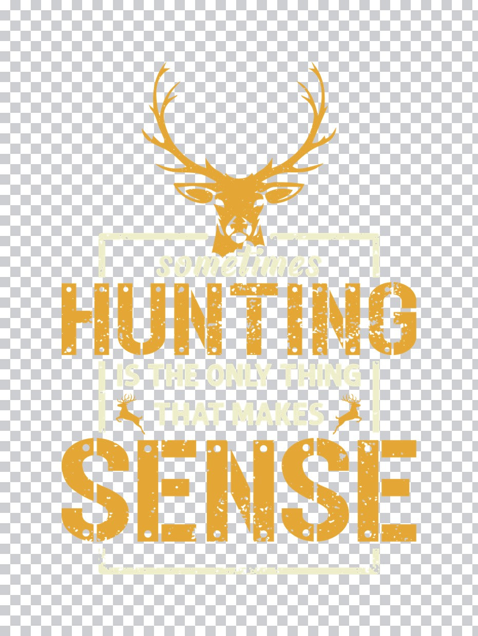 Deer Silhouette Distressed Style DTF Transfer