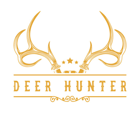 Deer Hunter Antler Emblem DTF Transfer