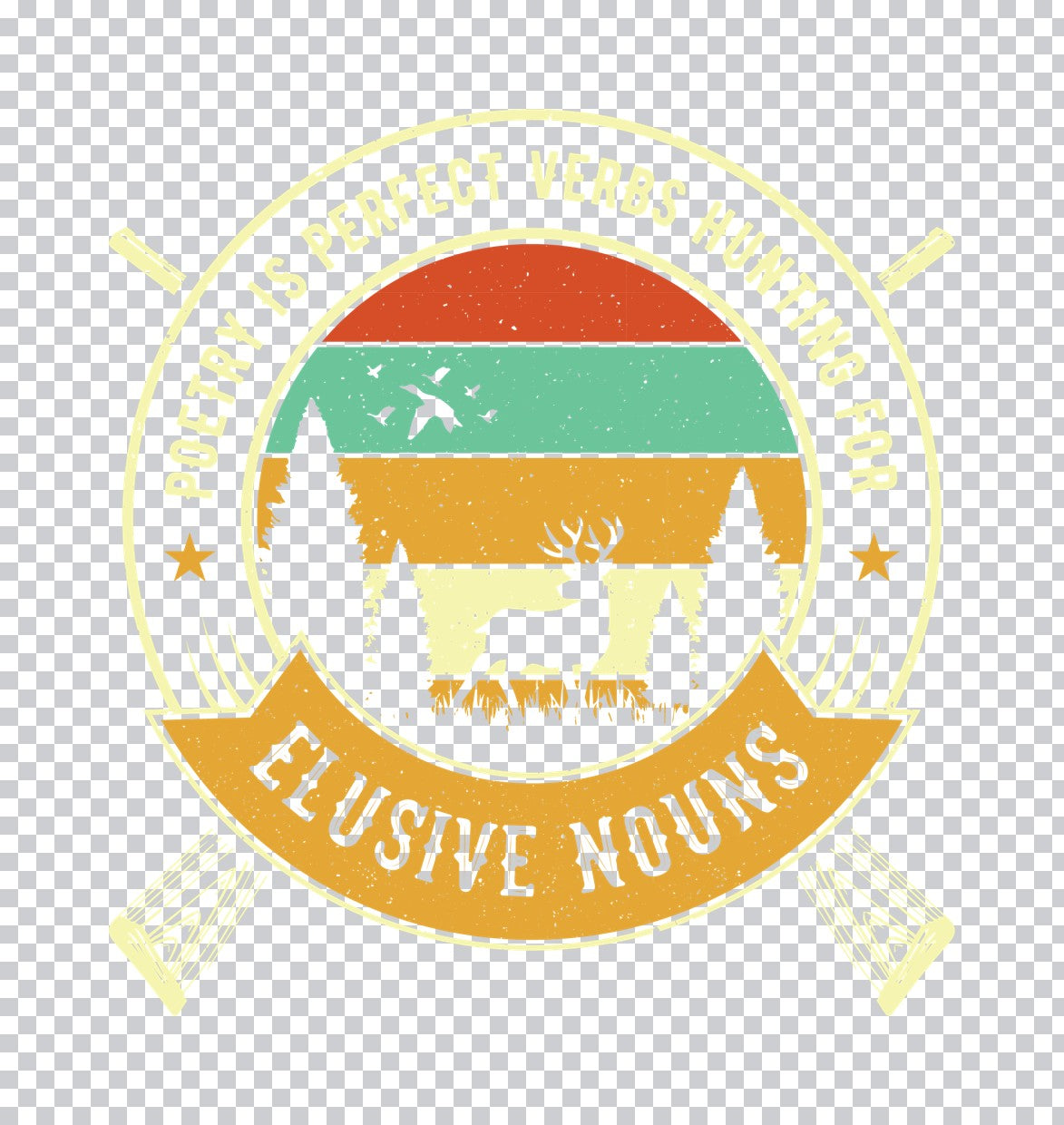 Vintage Style Deer And Duck DTF Transfer