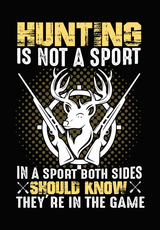 Hunter Will Find You Crossed Rifle And Antler DTF Transfer