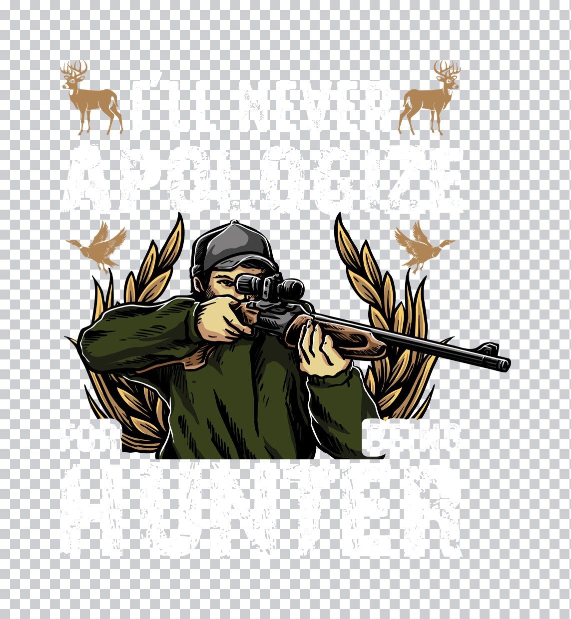 Hunter Aiming Rifle DTF Transfer