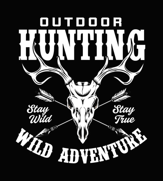 Deer Skull and Crossed Arrows DTF Transfer