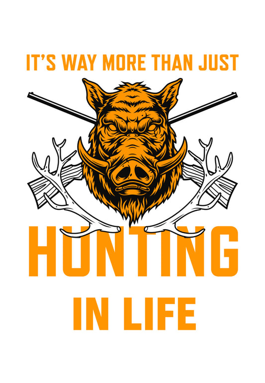 Wild Boar Hunting Life DTF Transfer
