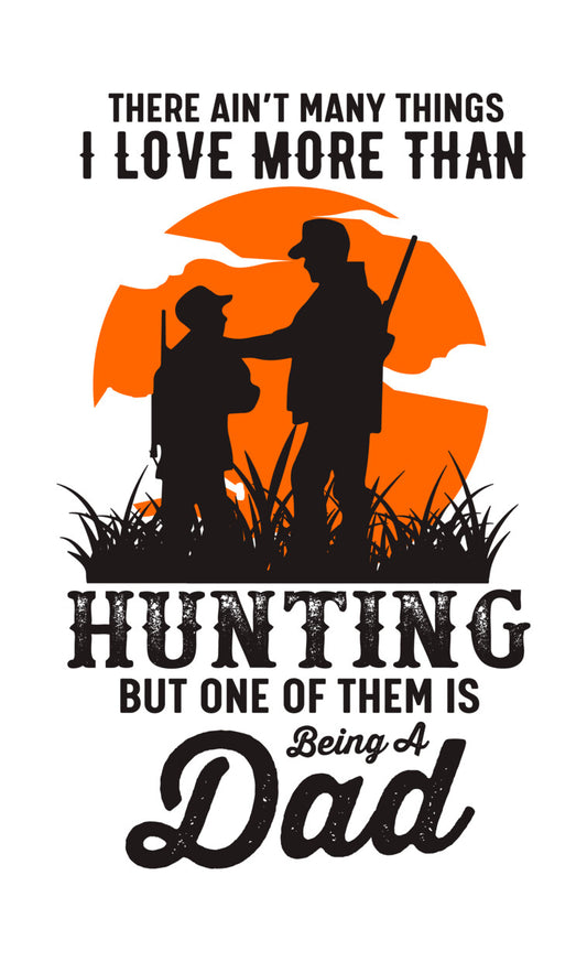Father and Son Hunting Silhouette DTF Transfer