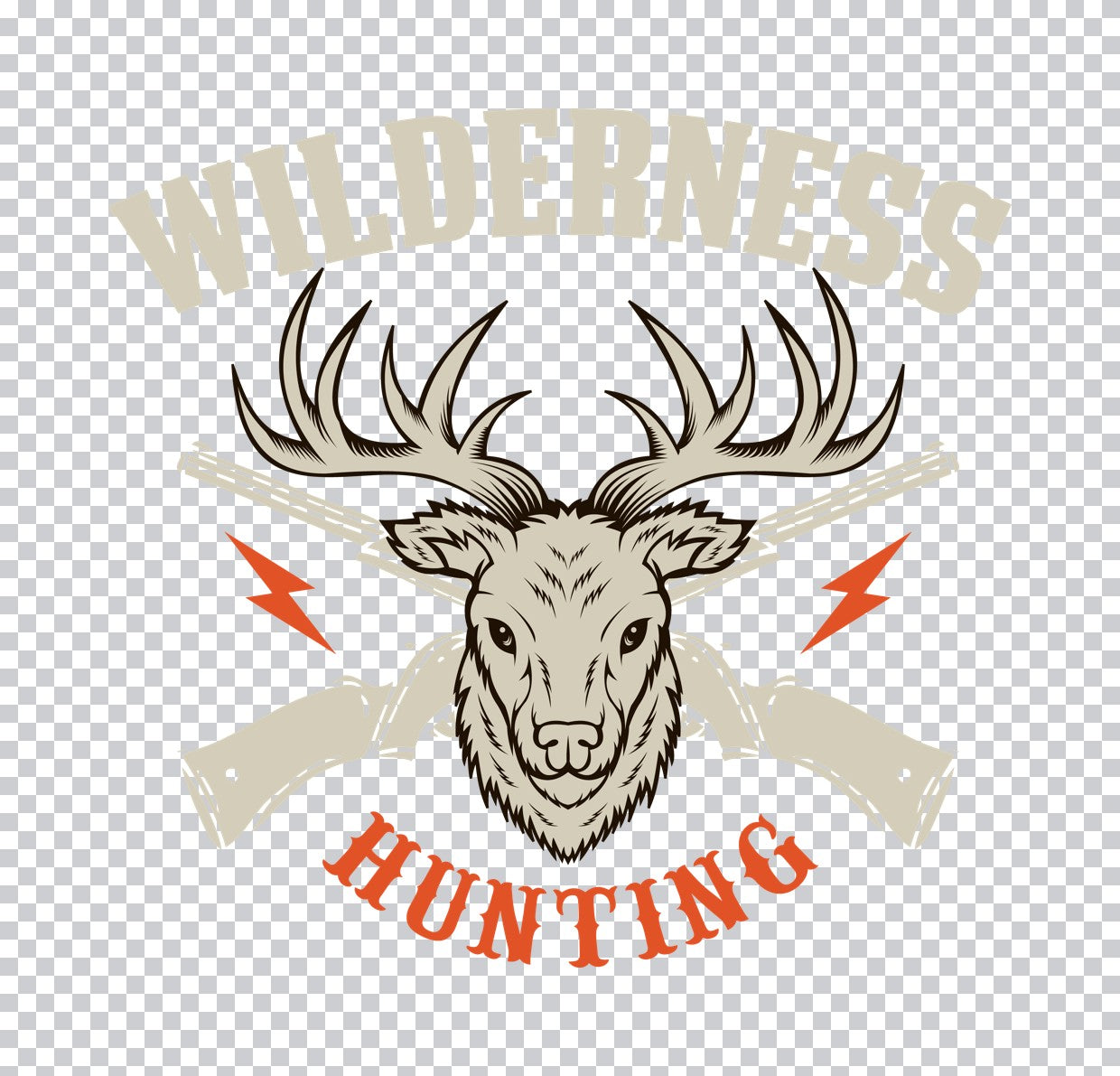 Wilderness Deer And Rifle DTF Transfer