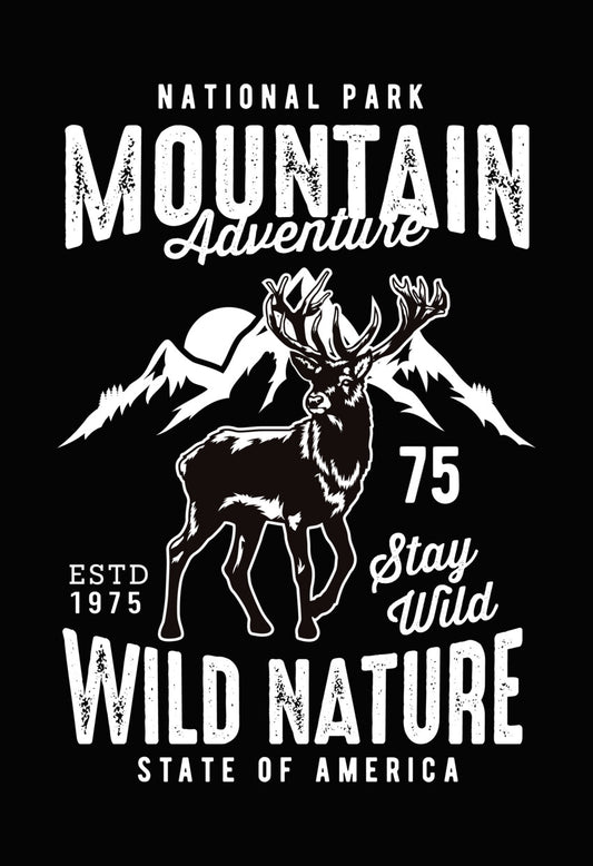 Hunting Crossed Shotguns Stag DTF Transfer