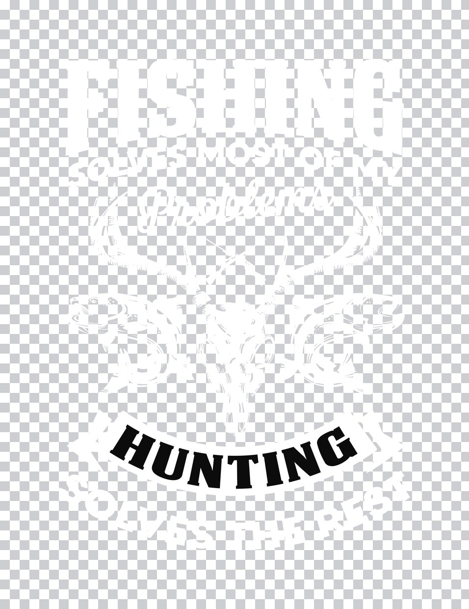 Hunting Typography Design DTF Transfer