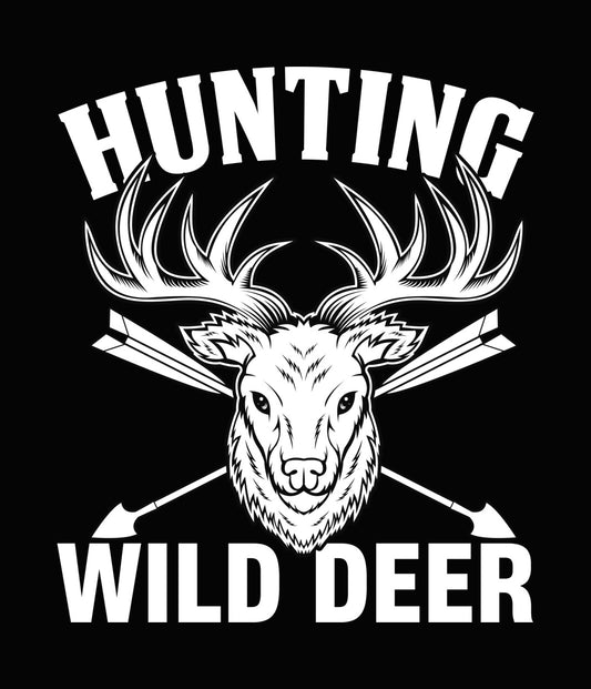 Deer Head With Crossed Arrows DTF Transfer