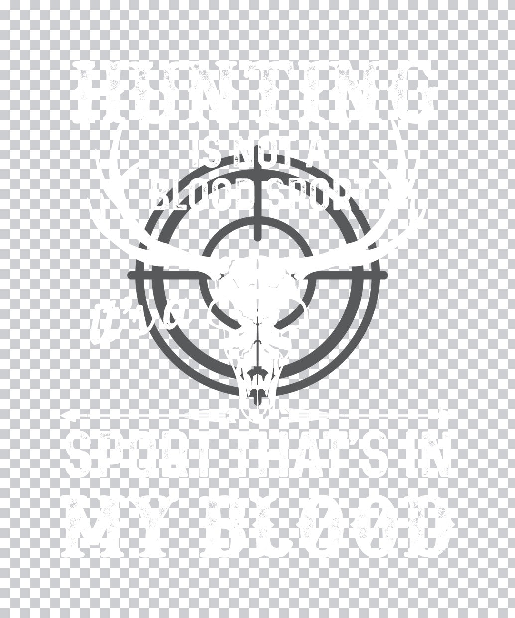 Distressed Crosshair Hunting DTF Transfer