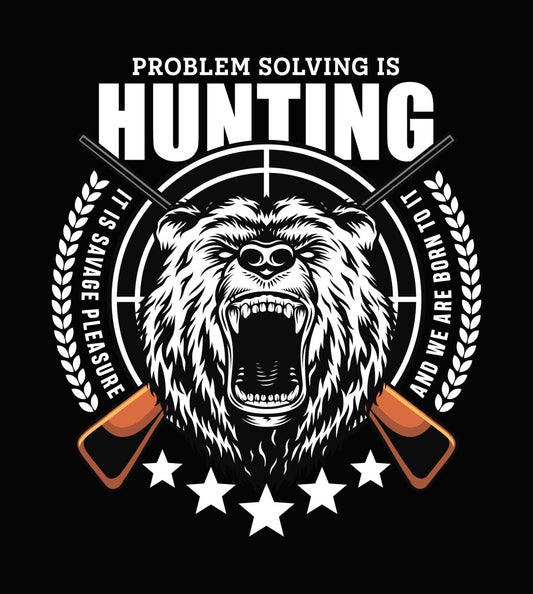 Aggressive Bear Hunting Target DTF Transfer