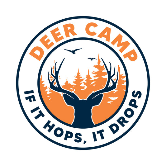 Deer Camp If It Hops It Drops DTF Transfer