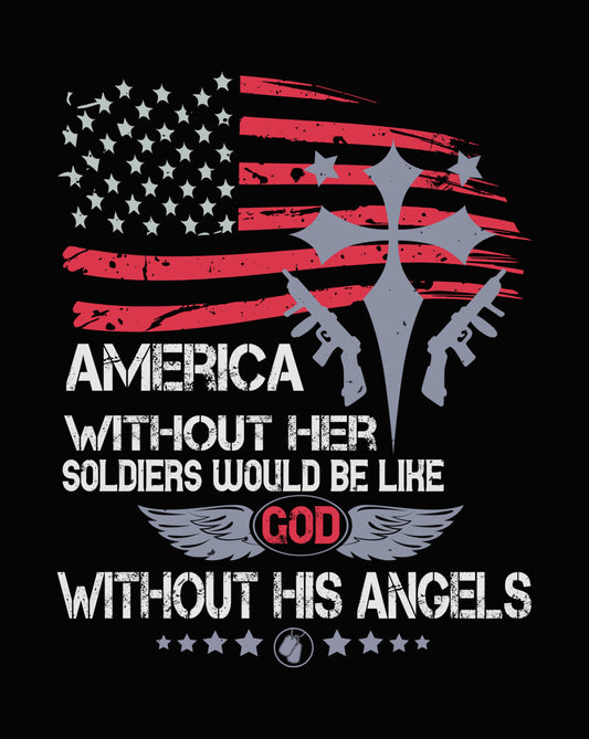 America Without Her Soldiers DTF Transfer