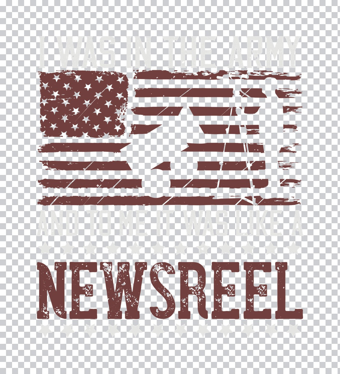 Army Newsreel Vintage Style DTF Transfer
