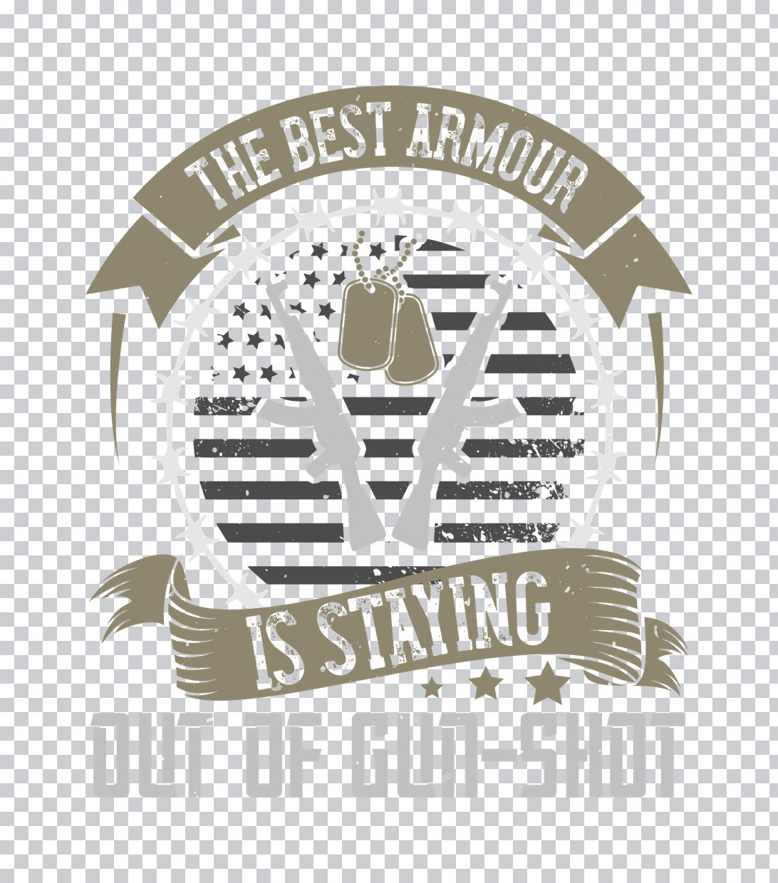 Best Armour Staying Out of Range DTF Transfer