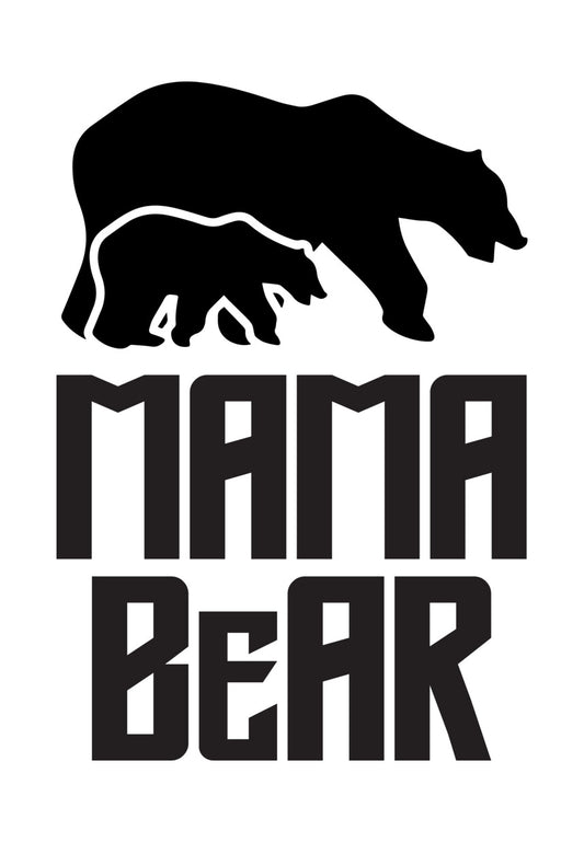 Mama Bear Silhouette DTF Transfer