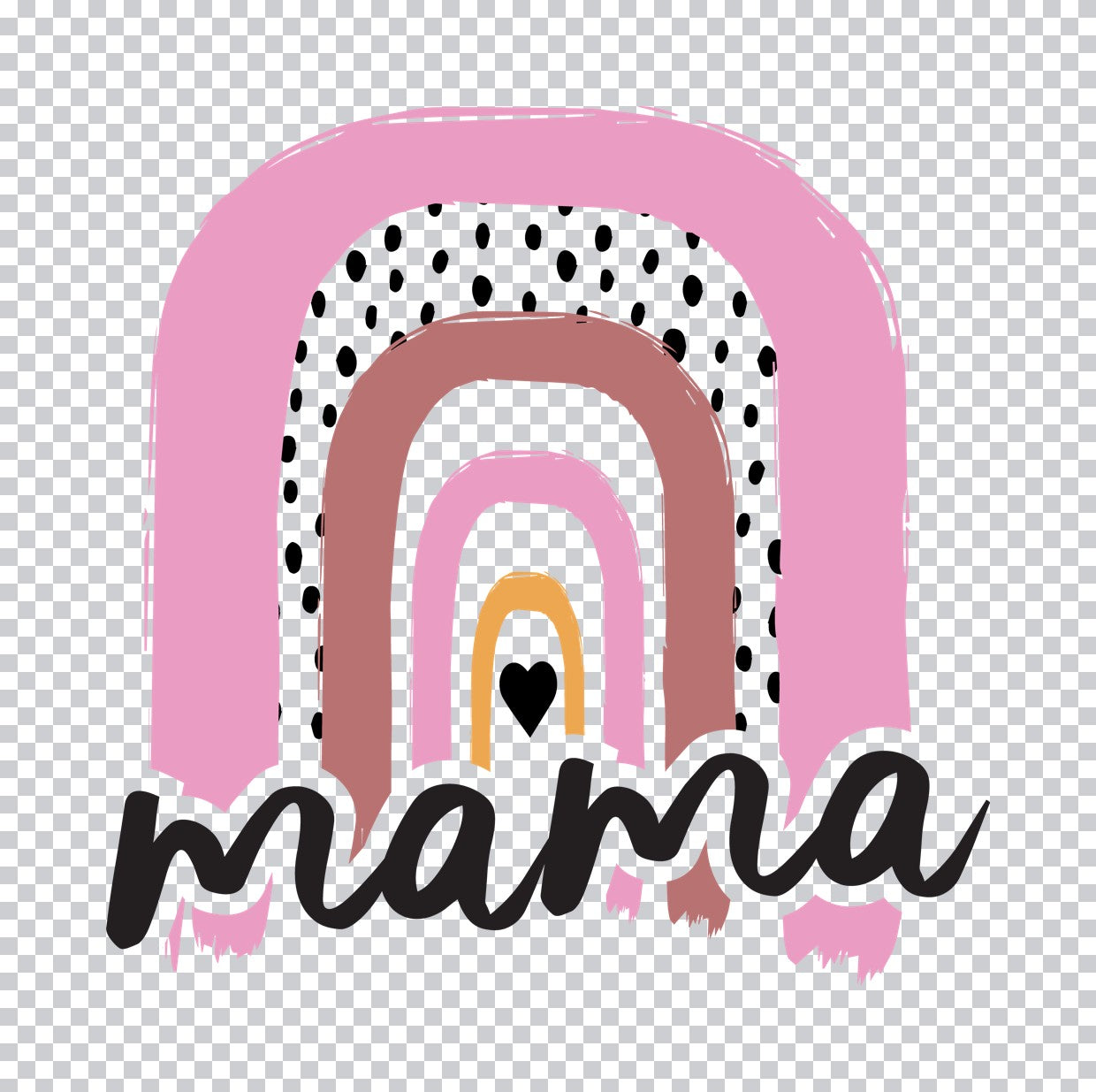 Mama Boho Rainbow DTF Transfer