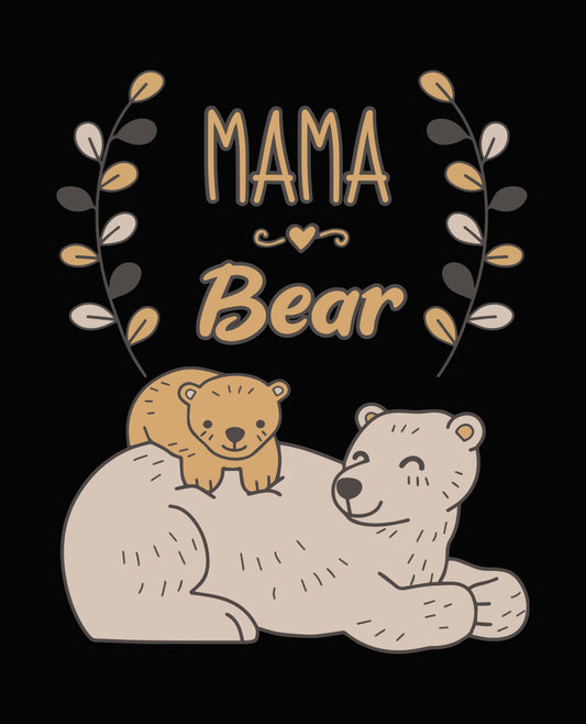 Mama Bear and Cub DTF Transfer