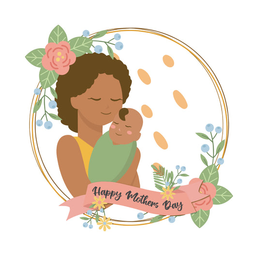 Happy Mother Floral Wreath DTF Transfer