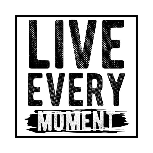 Live Every Moment Distressed DTF Transfer