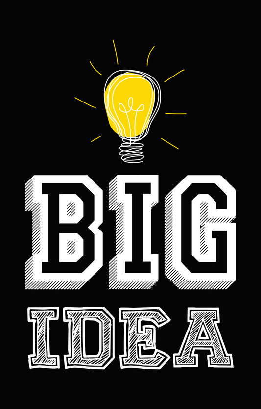 Bright Idea Lightbulb Graphic DTF Transfer